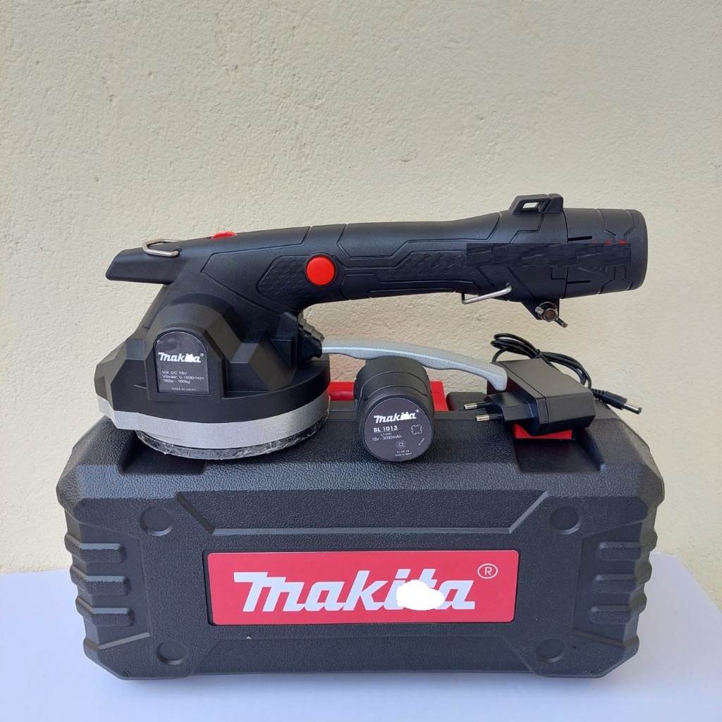 Máy rung ốp lát gạch Ma. kita 18v. Rung 6 cấp, nâng hít gạch 80x80. 100kg