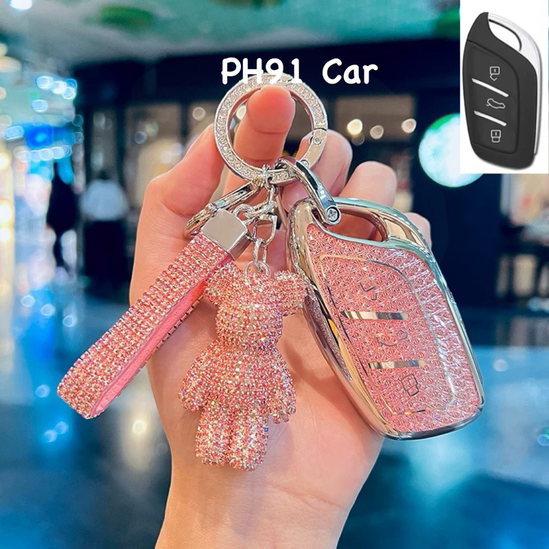XMSCN Cover per chiave elettronica in TPU per MG ZS GT GS 350 360 750 W5 MG3 MG5 MG6 MG7 per Roewe RX3 RX8 ERX5 RX5 I6 I5, accessori con portachiavi