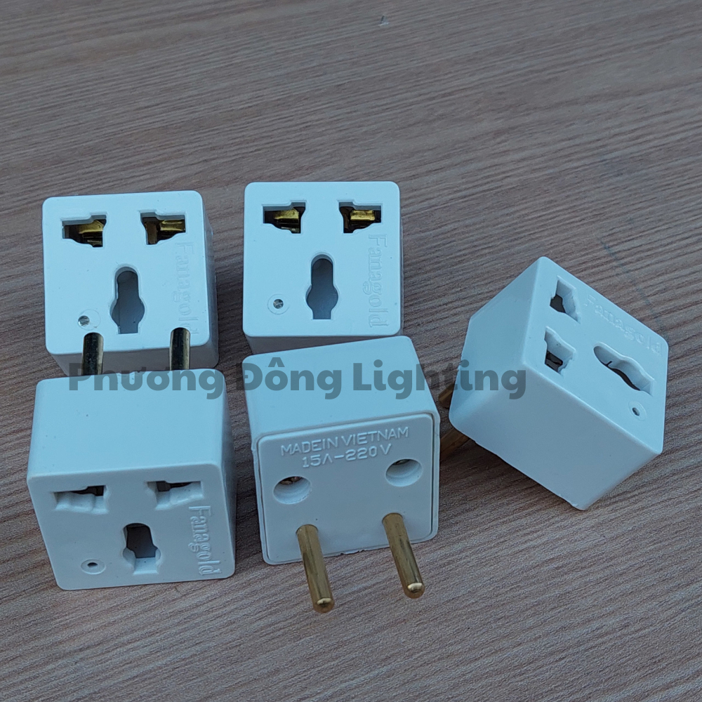 Phích cắm đổi điện 3 chấu sang 2 chấu - 3000W - Fanagold