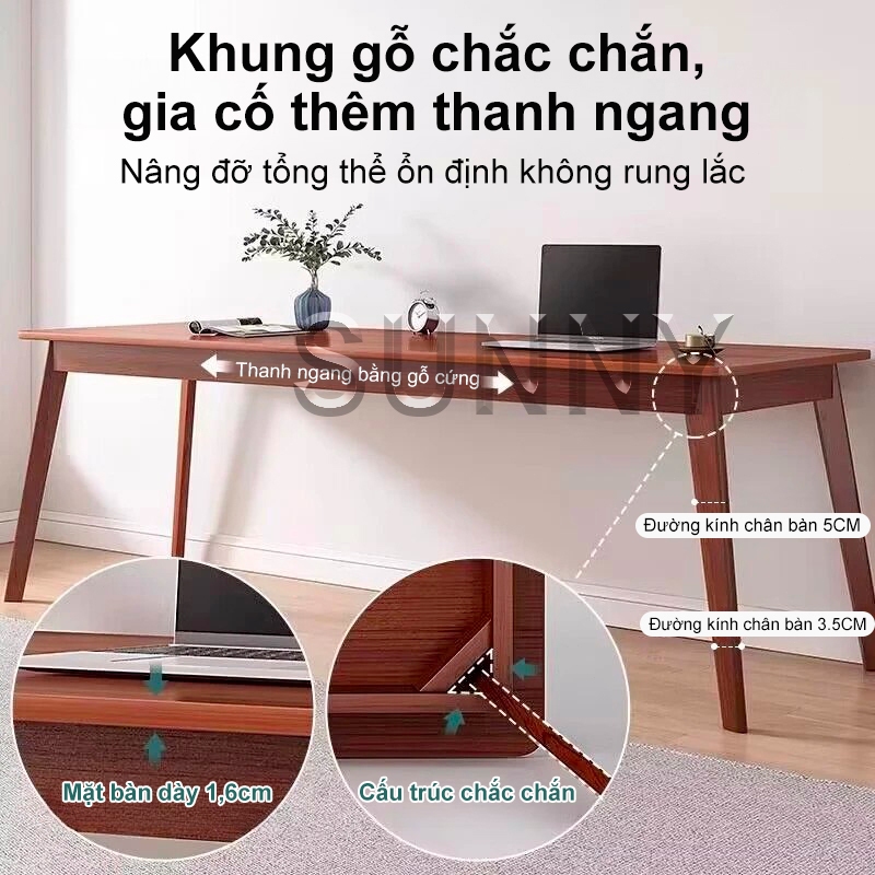 SUNNY 160CM Bàn dài Văn Phòng Bàn Sinh Bàn Học  Đôi Giá Rẻ Bàn Học Bàn Ă