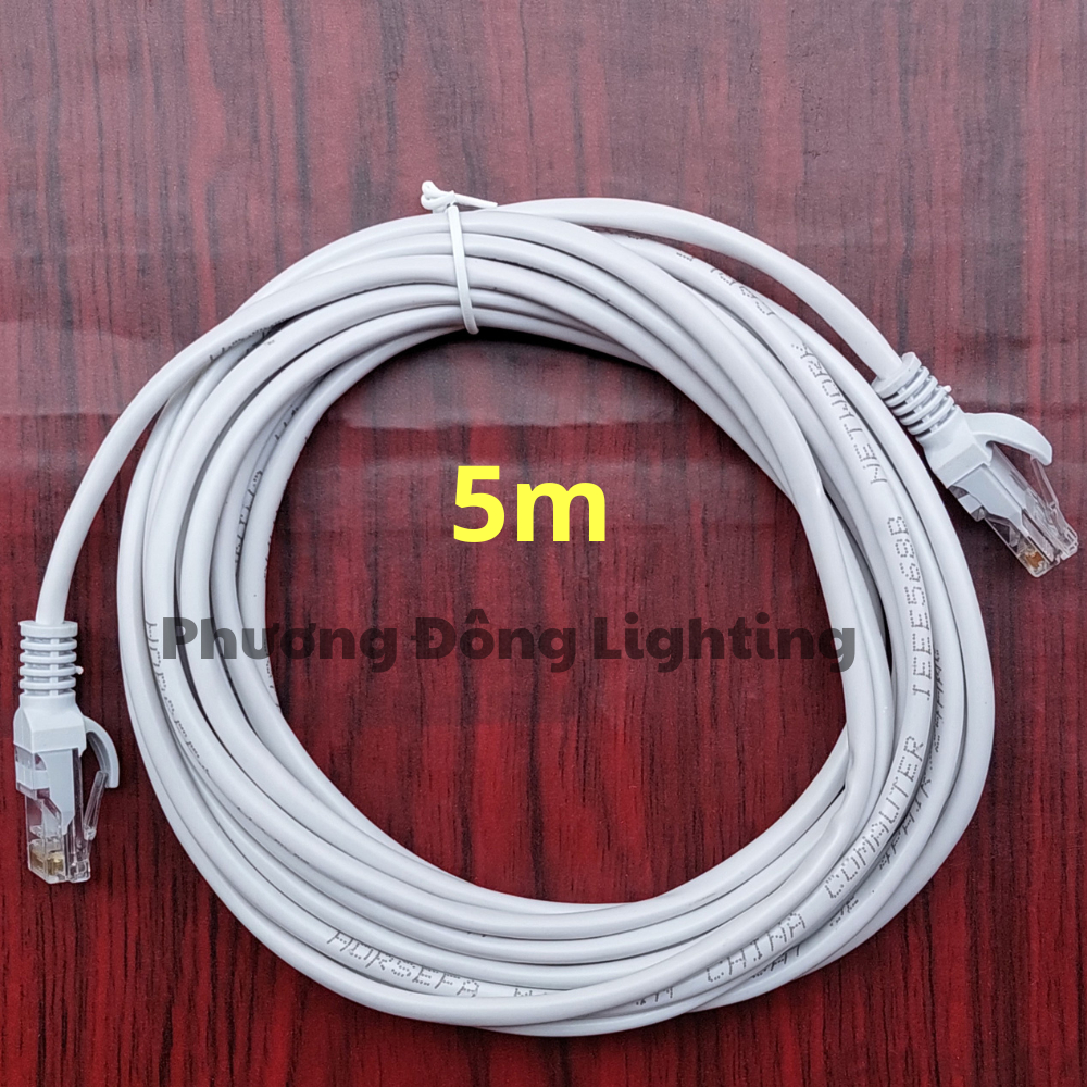 Dây cáp mạng  Dây LAN bấm sẵn 2 đầu CAT 5E - 2m 3m 5m 10m 15m 20m 25m