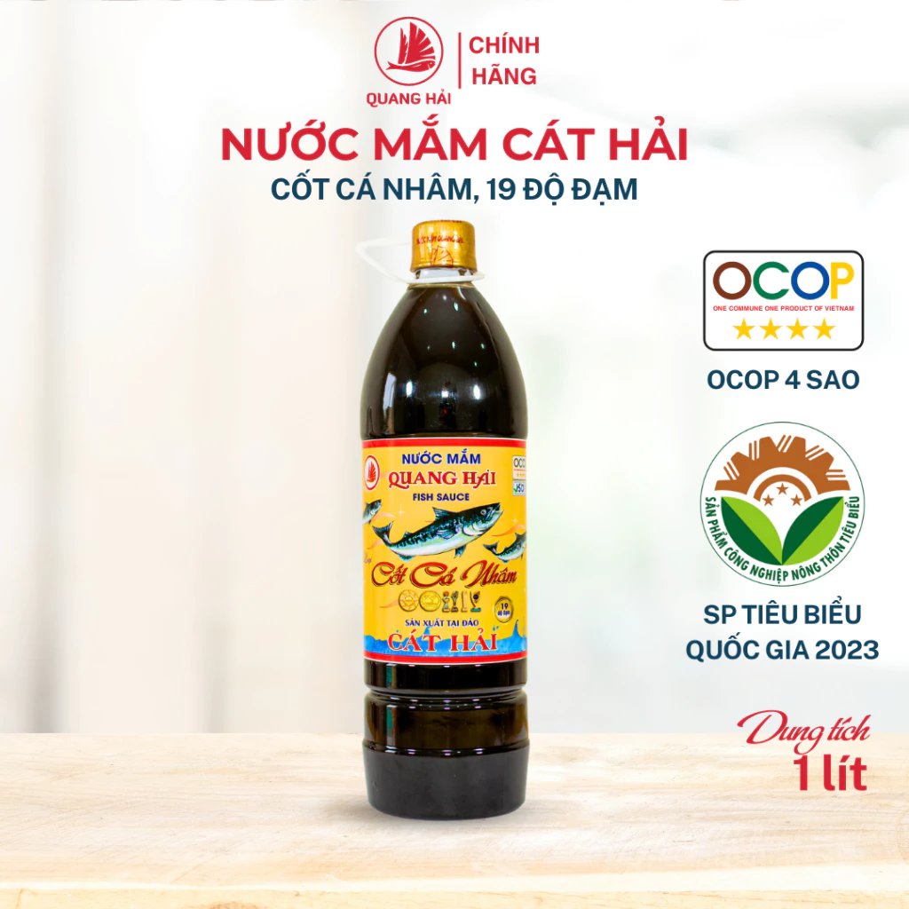 Nước Mắm Cốt Cá Nhâm Cát Hải 19 Độ Đạm, Bí Quyết Giò Chả Ngon Chuẩn, OCOP 4 Sao