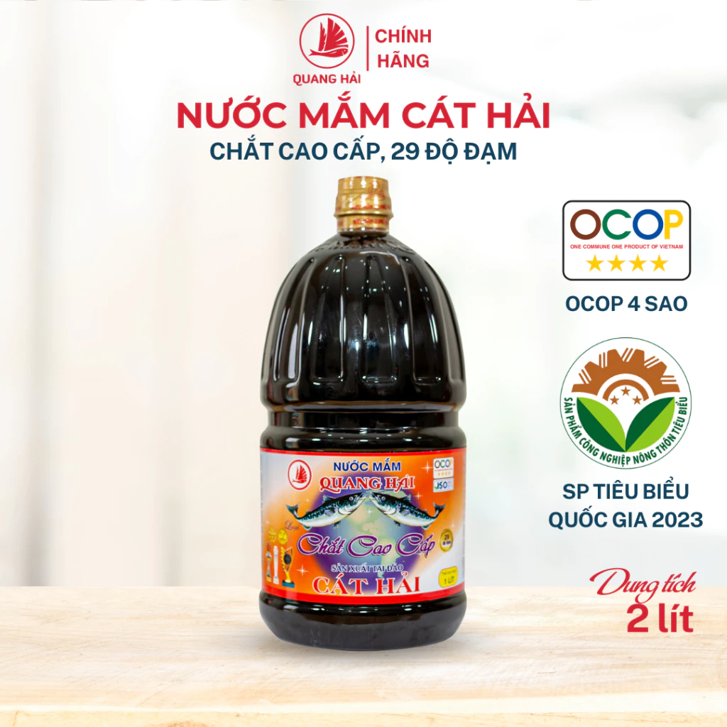 Nước Mắm Chắt Cao Cấp Cát Hải 29 Độ Đạm, OCOP 4 Sao, Đậm Đà Hương Vị Truyền Thống