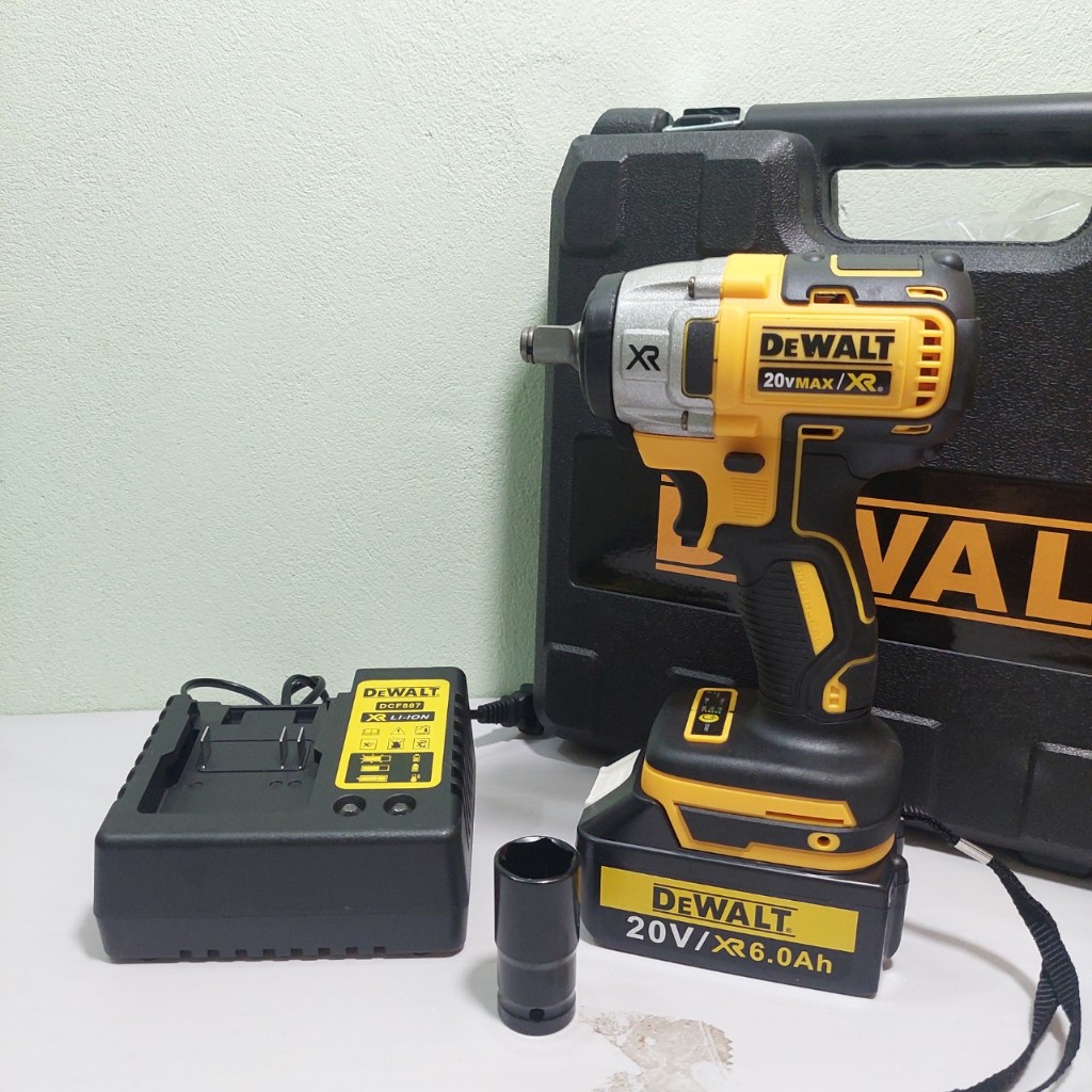 Máy Siết Bulong De.walt 20V chân pin phổ thông, Không Chổi Than, 3 Đèn Led Trợ Sáng, Motor Bruschless