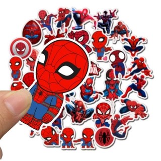 Set combo 7 21 35 miếng dán sticker Spider người nhện chống thấm nước dán nón mũ bảo hiểm laptop xe máy đàn guitar sổ