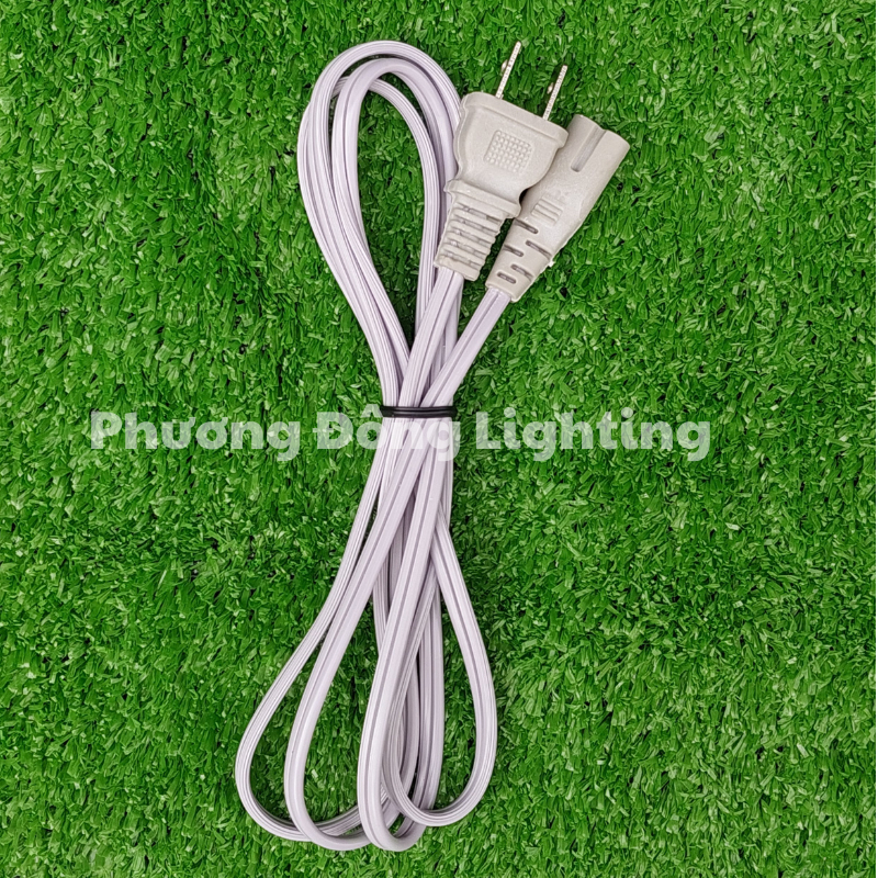 Combo 5 dây nguồn số 8 - Loại tốt - Dài 1,6m Màu Xám - Đen