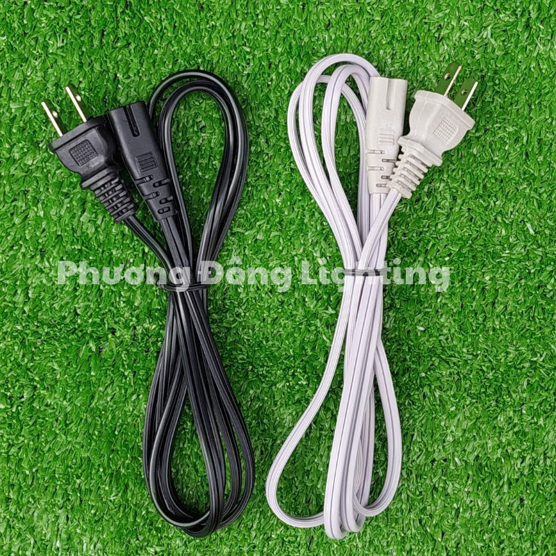 Combo 5 dây nguồn số 8 - Loại tốt - Dài 1,6m Màu Xám - Đen