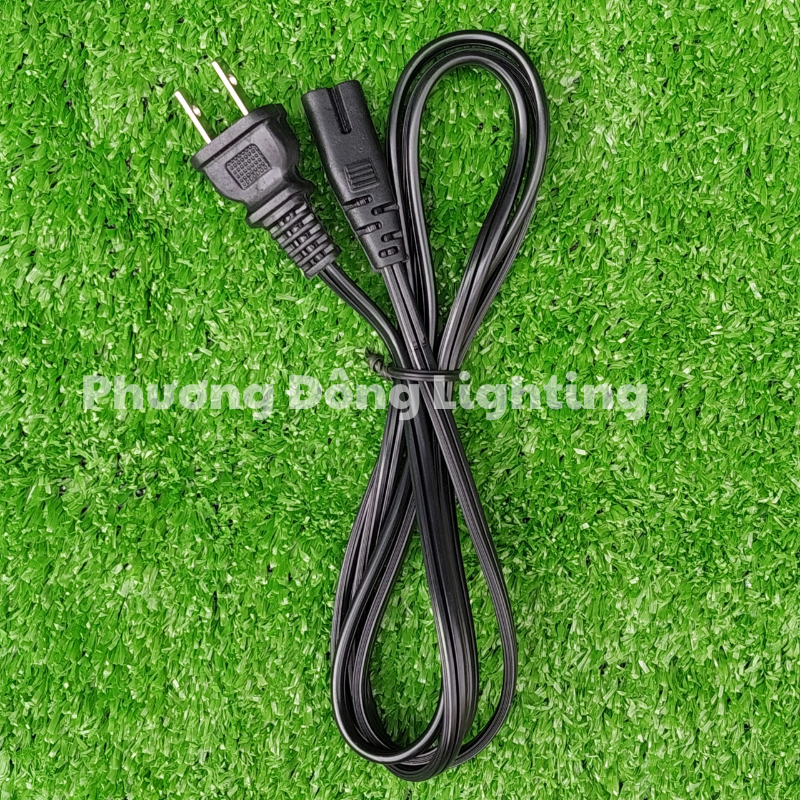 Combo 5 dây nguồn số 8 - Loại tốt - Dài 1,6m Màu Xám - Đen