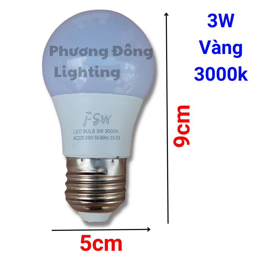 Combo 2 Đèn LED BULB trang trí ngoài trời kín nước 3W, 5W, 7W, 9W, Trắng / Vàng - LOẠI TỐT