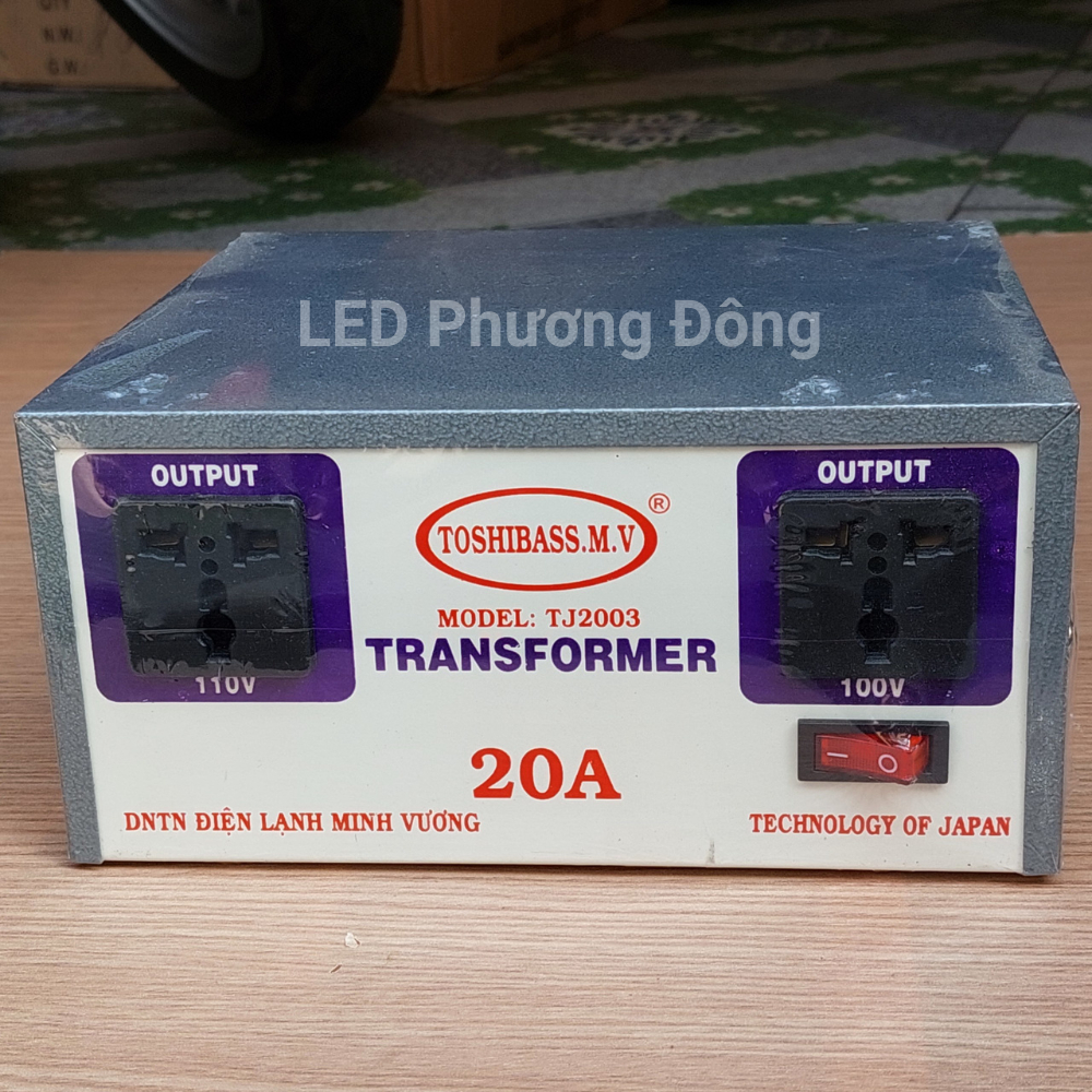 Biến thế biến áp chuyển đổi nguồn điện 220V sang 100v - 110v - 15A - 20A - 30A