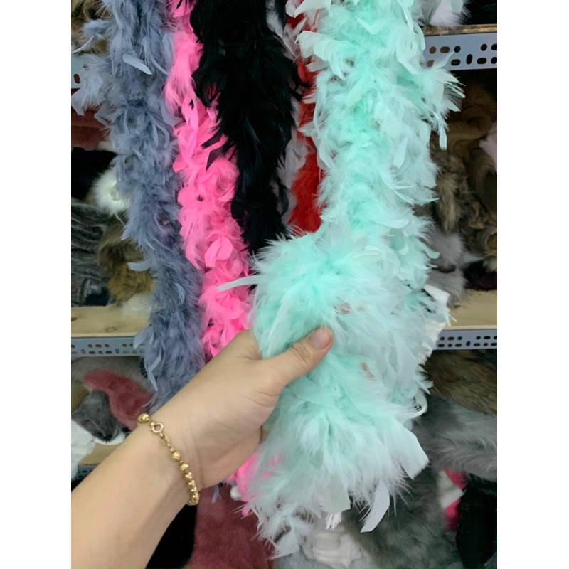 Dây lông vũ - Phụ Kiện Dây lông Vũ nhiều màu 1m8-1m9