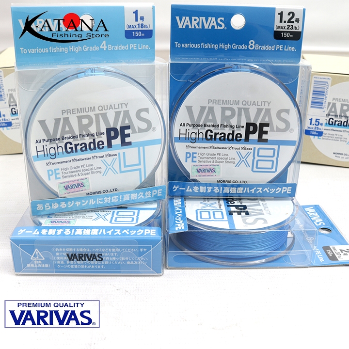 Dây PE Varivas HIGH GRADE PE X4 - High Grade X8 | Shopee Việt Nam