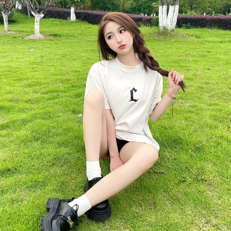 BLACKDOKI Áo thun basic L LOGO VER1 unisex ,áo phông hiện đại cotton dày dặn oversize nam nữ