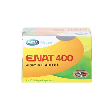 [Chính Hãng] Enat 400 iu Vitamin E ( hộp 30 viên ) enat400 , e nat , 400 vitamin e