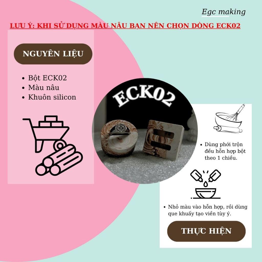 [Combo 5 KG] ECK02 PLUS  Bột Đúc Khay Tượng Nâng Cao DIY chuyên dụng chống cháy, tháo khuôn nhanh, độ cứng cao, an toàn