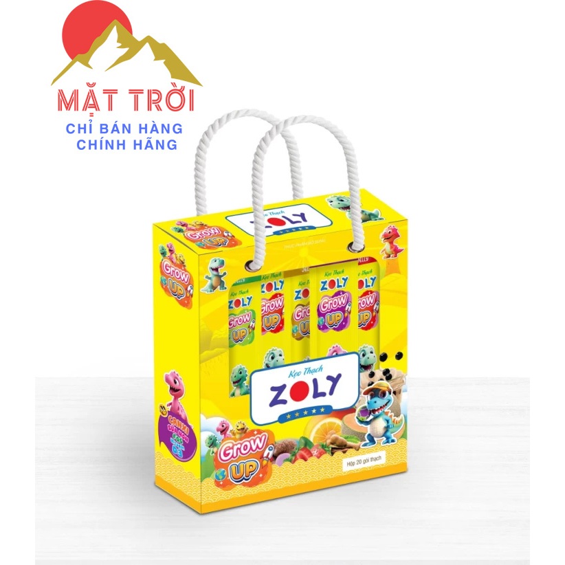 Thạch Dinh dưỡng Zoly Grow Up Bổ Sung Canxi, Sữa Non, FOS, Vitamin D3 ...