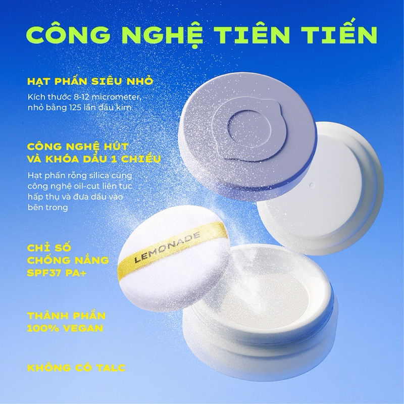 Phấn Phủ Lemonade Supermatte No Makeup Loose Powder 9g