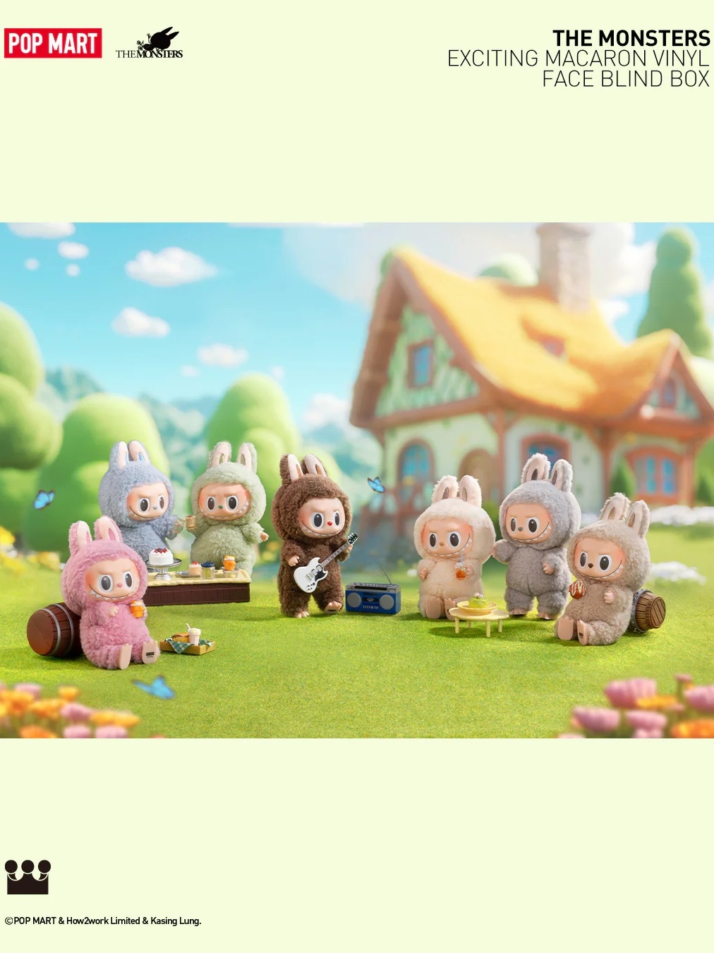 Popmart THE MONSTERS Macaron Labubu 1set（POPMART THE