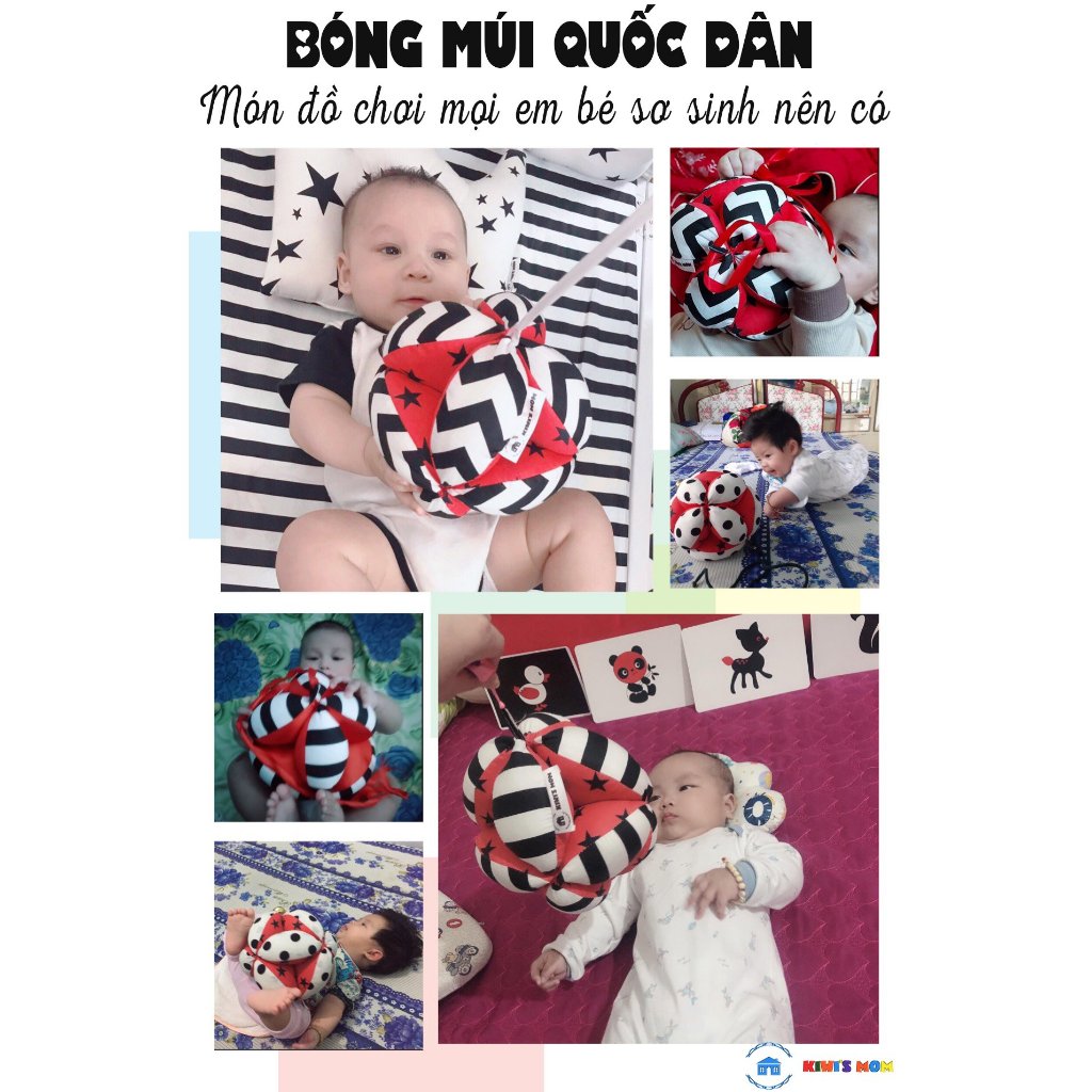 Bóng Múi Montessori - Vải 100% cotton - Giáo dục sớm Kiwi's mom