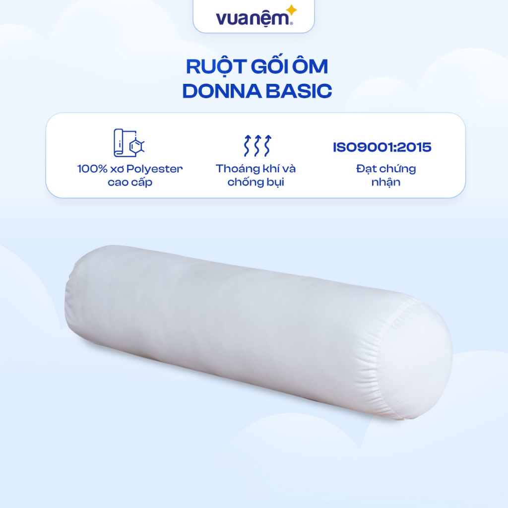 Gối ôm Doona Basic 22x100cm mềm êm nâng đỡ, hỗ trợ tư thế nằm nghiêng, độ bền cao