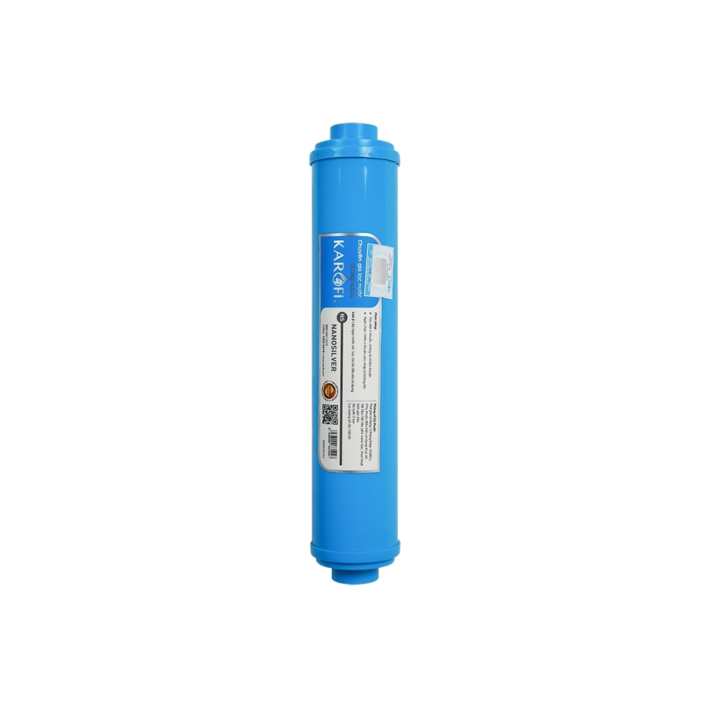 Lõi Lọc Nước Số 8 Nano Silver Plus KAROFI Tiêu Diệu Vi Khuẩn, Chống Tái Nhiễm Khuẩn Cho Nước, Hàng Chính Hãng