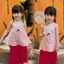 Bộ quần áo bé gái - Bộ gấm 2 dây cô gái TB456 - Set yếm lụa gấm xinh xắn