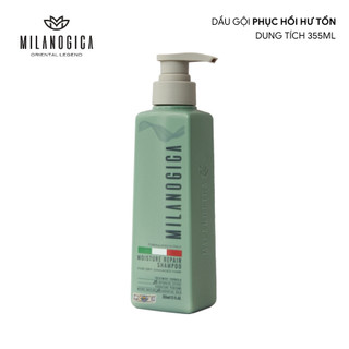 Bộ Dầu Gội Phục hồi hư tổn Milanogica  355ml/725ml phủ bóng siêu mềm mượt hương nước hoa