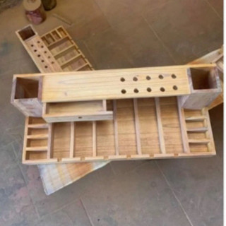 Khay đựng tông đơ 6 ngăn có ngăn kéo kích thước rộng 25 dài 62 cm nhiều màu sắc