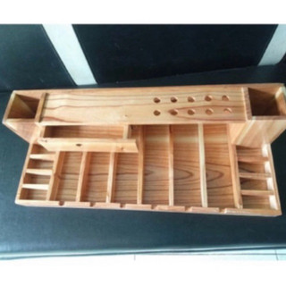 Khay đựng tông đơ 6 ngăn có ngăn kéo kích thước rộng 25 dài 62 cm nhiều màu sắc