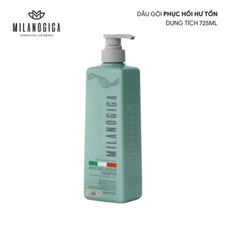 Bộ Dầu Gội Phục hồi hư tổn Milanogica  355ml/725ml phủ bóng siêu mềm mượt hương nước hoa