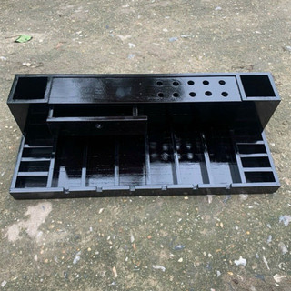 Khay đựng tông đơ 6 ngăn có ngăn kéo kích thước rộng 25 dài 62 cm nhiều màu sắc