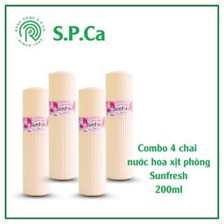 Combo 4 chai nước hoa xịt phòng Sunfresh 200ml khử mùi thơm lâu đến 6h - SPCa000076