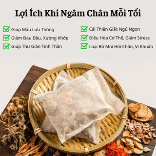 30 Túi Thảo Dược Ngâm Chân Giúp Thư Giãn Ngủ Ngon Làm Ấm Cơ Thể Giảm Đau Nhức Toàn Thân