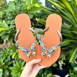 [Mũi Tròn-charm Bứm 7 màu] DÉP XỎ NGÓN NỮ GẮN CHARM BỨM MIX CÙNG 8 MÀU ĐẾ CAO SU ÊM ÁI