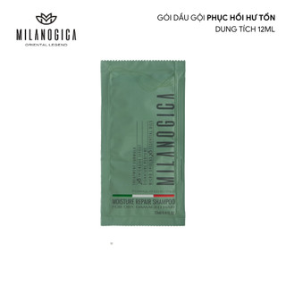 Dầu gội & xả hương nước hoa Milanogica gói 12ml phục hồi hư tổn, giảm gàu sạch ngứa phù hợp đi du lịch