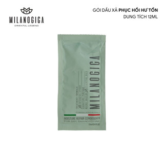 Dầu gội & xả hương nước hoa Milanogica gói 12ml phục hồi hư tổn, giảm gàu sạch ngứa phù hợp đi du lịch