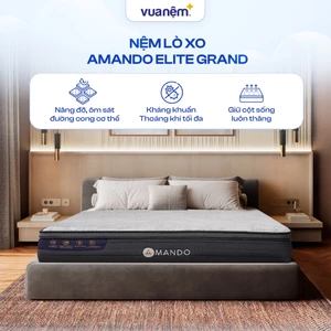 Nệm lò xo điều hòa thân nhiệt Amando Elite Grand A - Đệm lò xo cao cấp