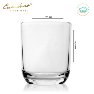 Bộ 6 Ly Thủy Tinh Bầu Lùn Góc 22003 Uống Trà Đá 225ml - HHome