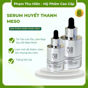 Serum Huyết Thanh MESO Tái Tạo Làn Da, Làm Đẹp Da, Mờ Nếp Nhăn, Trắng Mịn Da