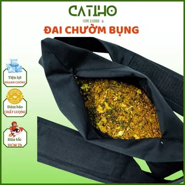Combo túi chườm nóng thảo dược dưỡng sinh Catiho Homeliving túi chườm muối sau sinh giảm eo