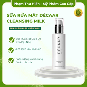 Sữa Rửa Mặt Décaar Cleansing Milk CHÍNH HÃNG - Sữa Rửa Mặt Giúp Da Khô Dịu Nhẹ - Làm sạch Sâu Bụi Bẩn