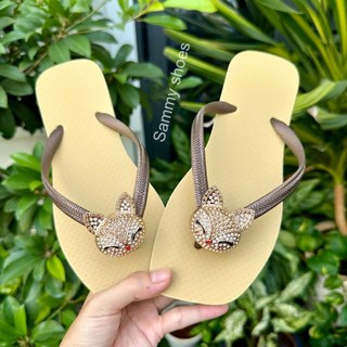 [Mũi Vuông-charm Hồ Ly] DÉP XỎ NGÓN NỮ GẮN CHARM HỒ LY MIX 18 MÀU ĐẾ CAO SU ÊM ÁI THỜI TRANG