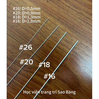 Kẽm que sắt làm hoa và đồ thủ công dài 80cm, có kẽm màu đỏ