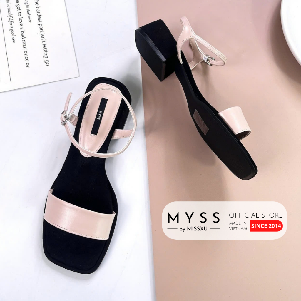 Giày sandal nữ MYSS quai ngang bản lớn 3cm cao cấp thời trang - SD304