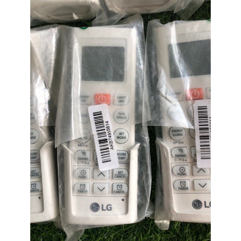 Điều khiển remote từ xa điều hòa LG AKB75415310 nút cam kèm đế - tặng kèm pin