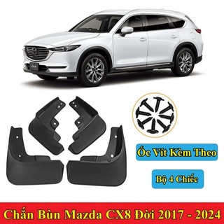 Chắn Bùn Mazda CX-8 Chất Liệu Nhựa Dẻo Bộ 4 Chiếc Có Kèm Ốc Vít