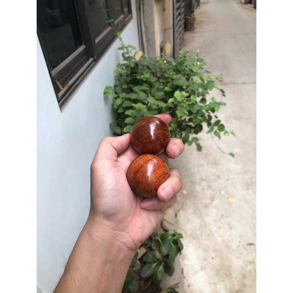 bi lăn tay gỗ hương combo 2 viên giá xưởng tại làng nghề tiện nhị khê