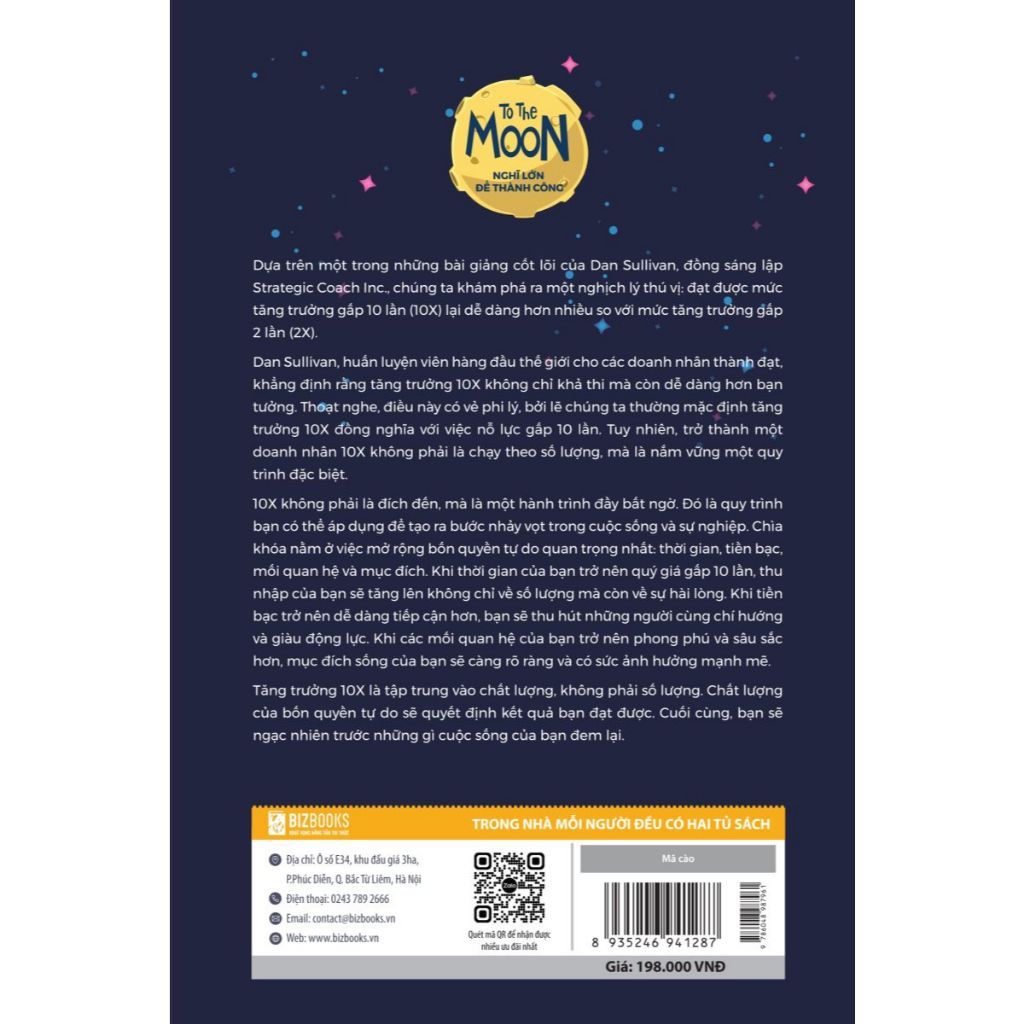 Sách - To The Moon: Nghĩ Lớn Để Thành Công - Thay Đổi Mindset Phát Triển Sự Nghiệp