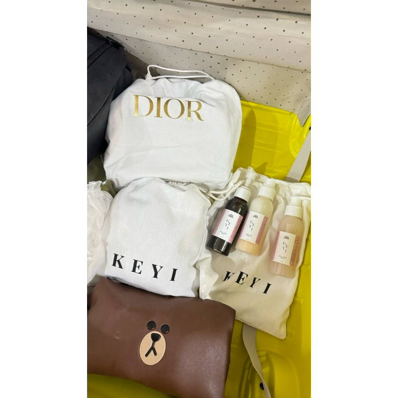 Túi vải Dust bag để đồ mỹ phẩm du lịch KEYI