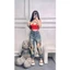 Quần Jean Baggy Nữ Rách Nhiều Túi Sau Thêu Chữ Nhiều Màu 860 - 861 - 862 Women Pants Khuy Denim